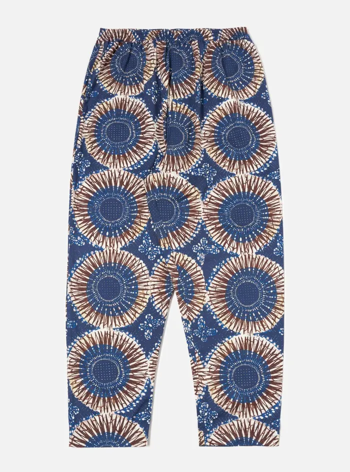 Nightwear Men Universal Works Universal Works Pyjama Pant In Navy Hokkoh Print