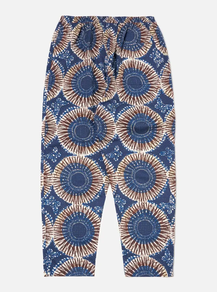 Nightwear Men Universal Works Universal Works Pyjama Pant In Navy Hokkoh Print