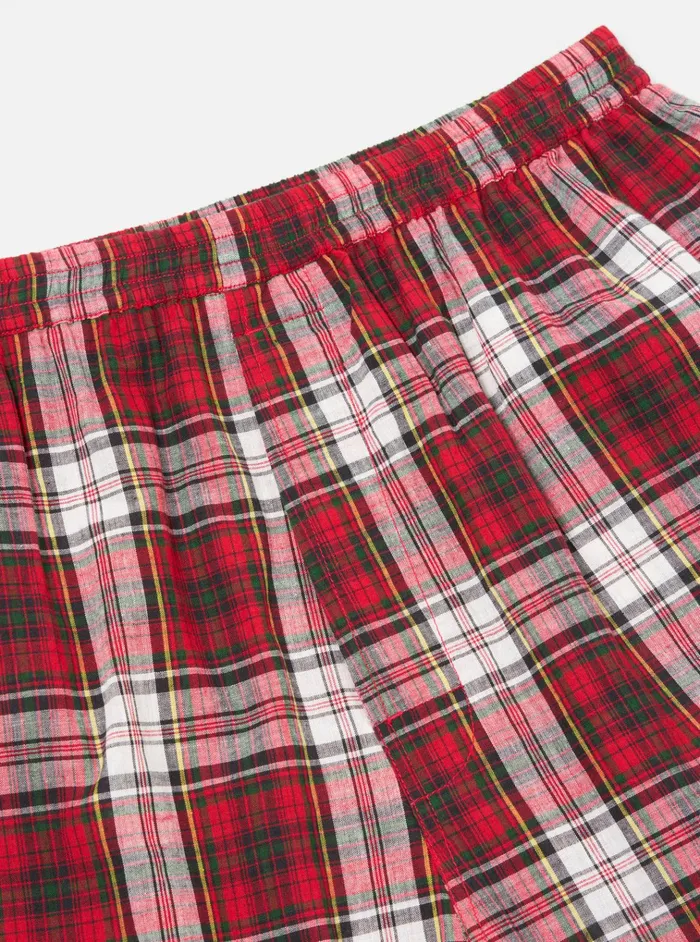 Nightwear Men Universal Works Universal Works Short Pyjama Set In Red Madras Check