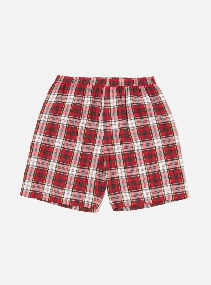 Nightwear Men Universal Works Universal Works Short Pyjama Set In Red Madras Check