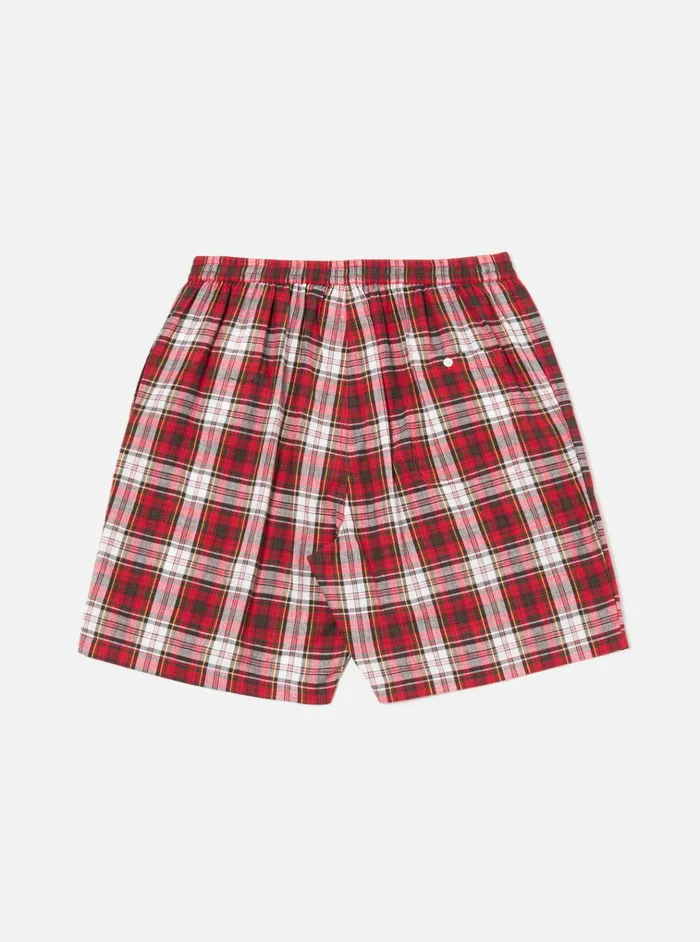 Nightwear Men Universal Works Universal Works Short Pyjama Set In Red Madras Check