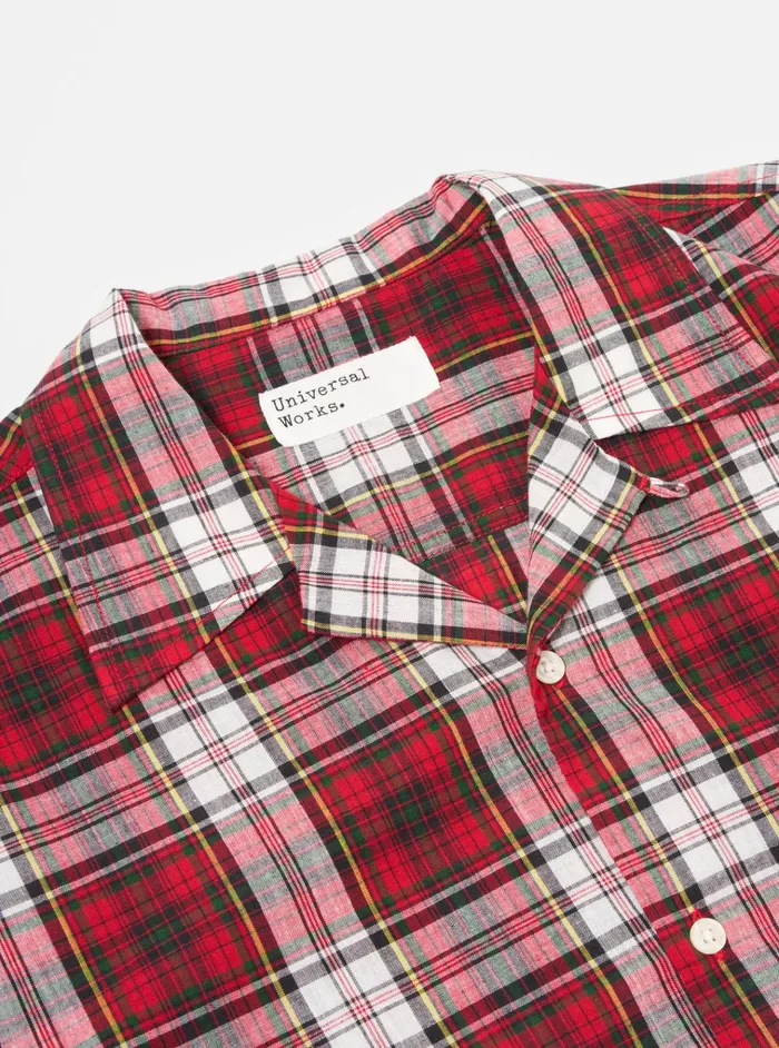 Nightwear Men Universal Works Universal Works Short Pyjama Set In Red Madras Check