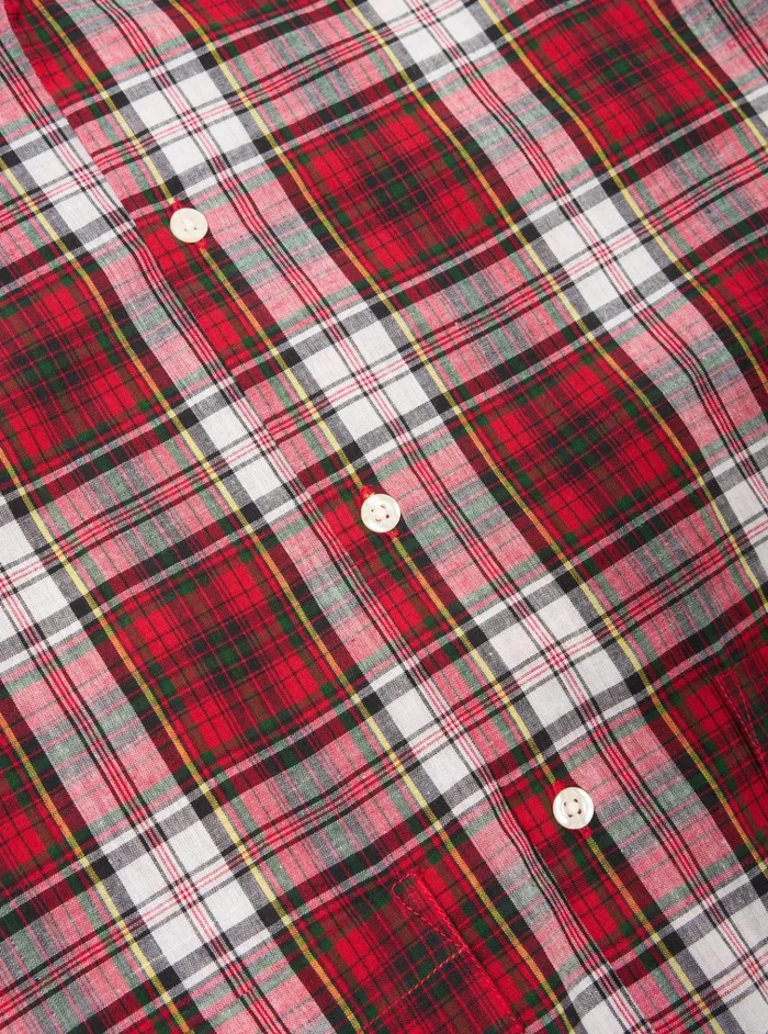 Nightwear Men Universal Works Universal Works Short Pyjama Set In Red Madras Check