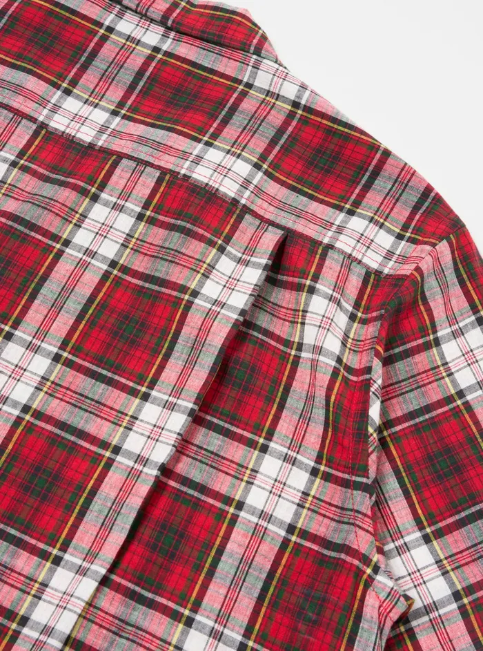 Nightwear Men Universal Works Universal Works Short Pyjama Set In Red Madras Check