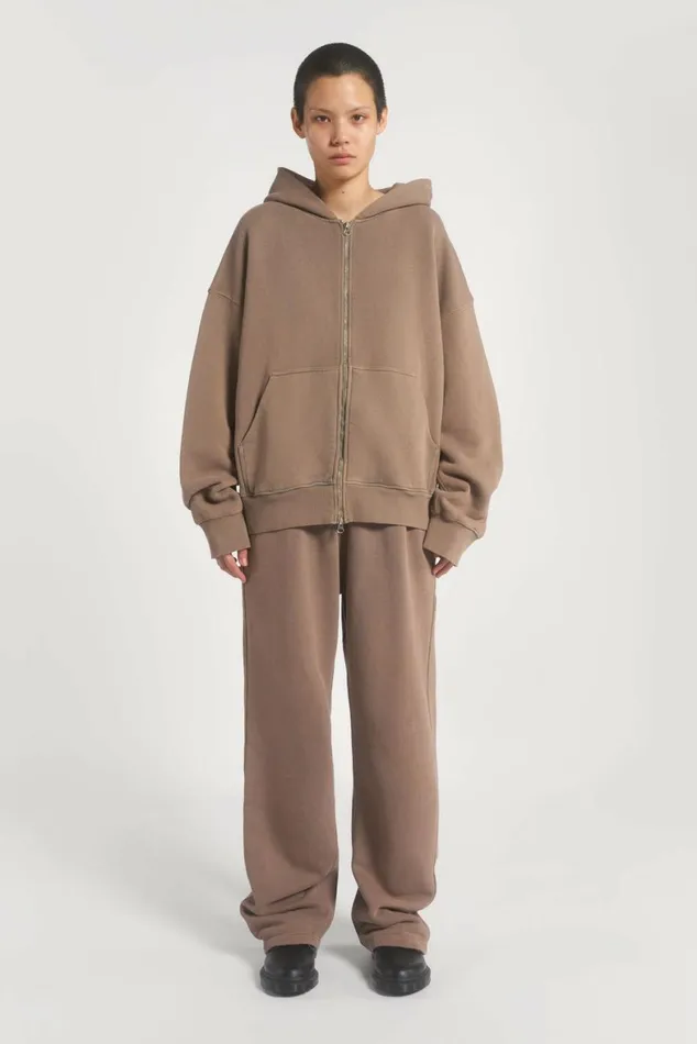 NTRLS Clay Oversized Zip Through Hoodie Stone WomenMen Jaded London Hoodies and Sweatshirts NTRLS Clay Oversized Zip Through Hoodie Stone WomenMen Jaded London Hoodies and Sweatshirts