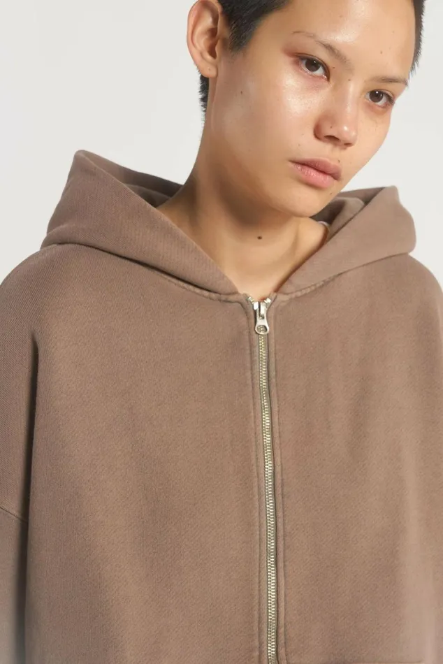 NTRLS Clay Oversized Zip Through Hoodie Stone WomenMen Jaded London Hoodies and Sweatshirts NTRLS Clay Oversized Zip Through Hoodie Stone WomenMen Jaded London Hoodies and Sweatshirts