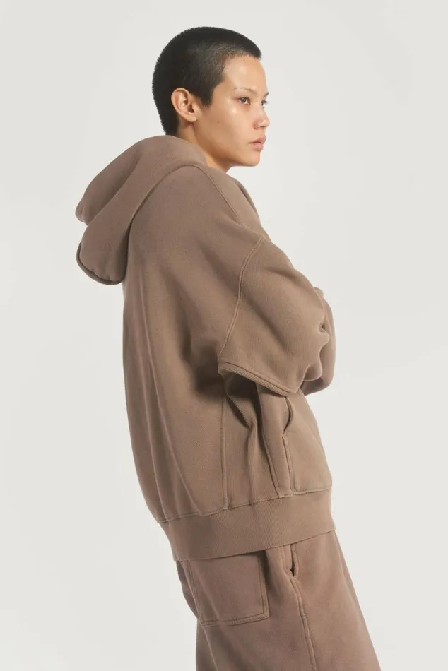 NTRLS Clay Oversized Zip Through Hoodie Stone WomenMen Jaded London Hoodies and Sweatshirts NTRLS Clay Oversized Zip Through Hoodie Stone WomenMen Jaded London Hoodies and Sweatshirts