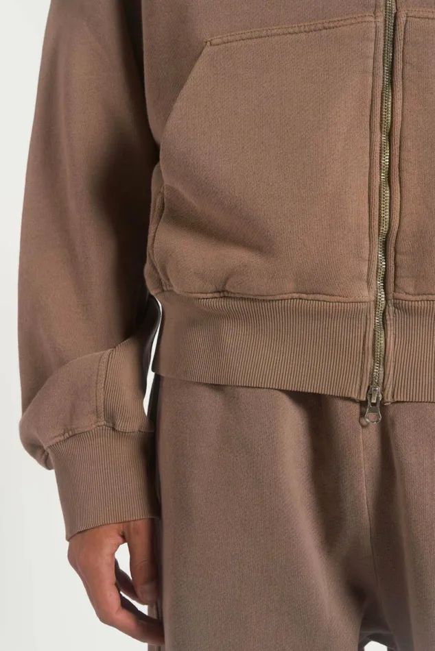 NTRLS Clay Oversized Zip Through Hoodie Stone WomenMen Jaded London Hoodies and Sweatshirts NTRLS Clay Oversized Zip Through Hoodie Stone WomenMen Jaded London Hoodies and Sweatshirts