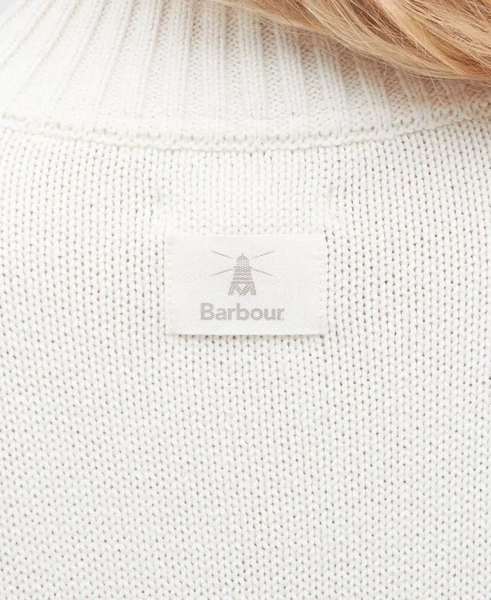 Oakfield Knitted Jumper Aran Stripe Women Barbour Jumpers