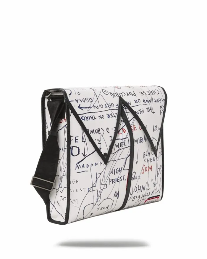 OFFICIAL BASQUIAT UNTITLED CHEESE POPCORN 1983 SLING MESSENGER Bags SPRAYGROUND