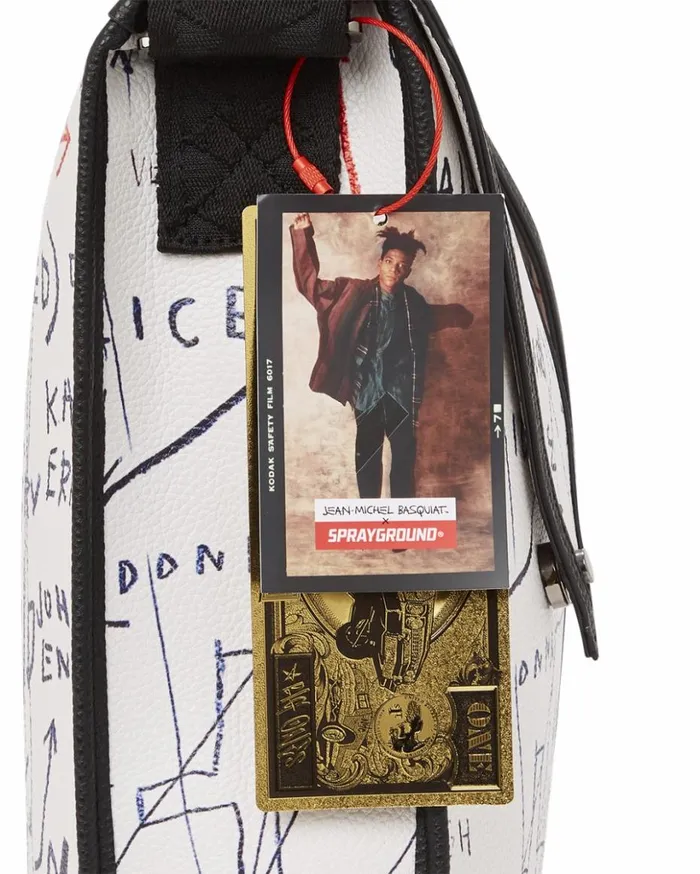 OFFICIAL BASQUIAT UNTITLED CHEESE POPCORN 1983 SLING MESSENGER Bags SPRAYGROUND