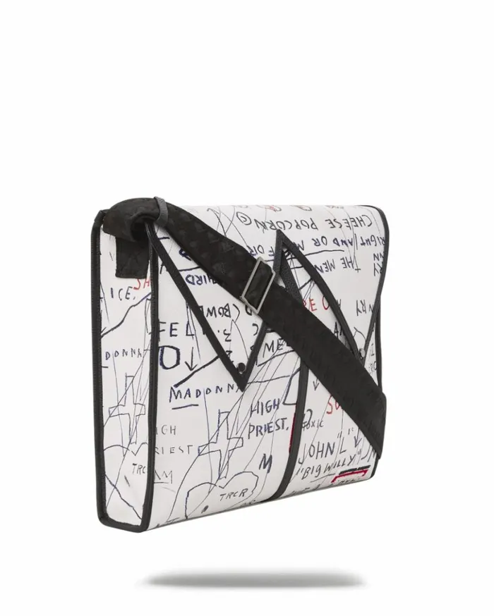 OFFICIAL BASQUIAT UNTITLED CHEESE POPCORN 1983 SLING MESSENGER Bags SPRAYGROUND