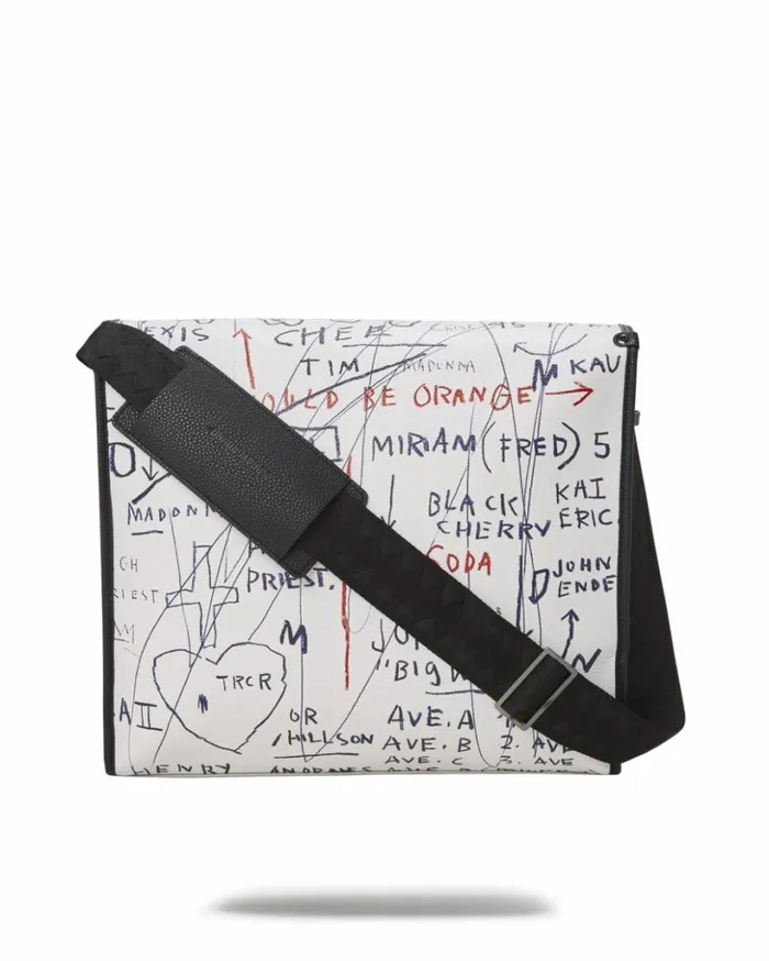 OFFICIAL BASQUIAT UNTITLED CHEESE POPCORN 1983 SLING MESSENGER Bags SPRAYGROUND