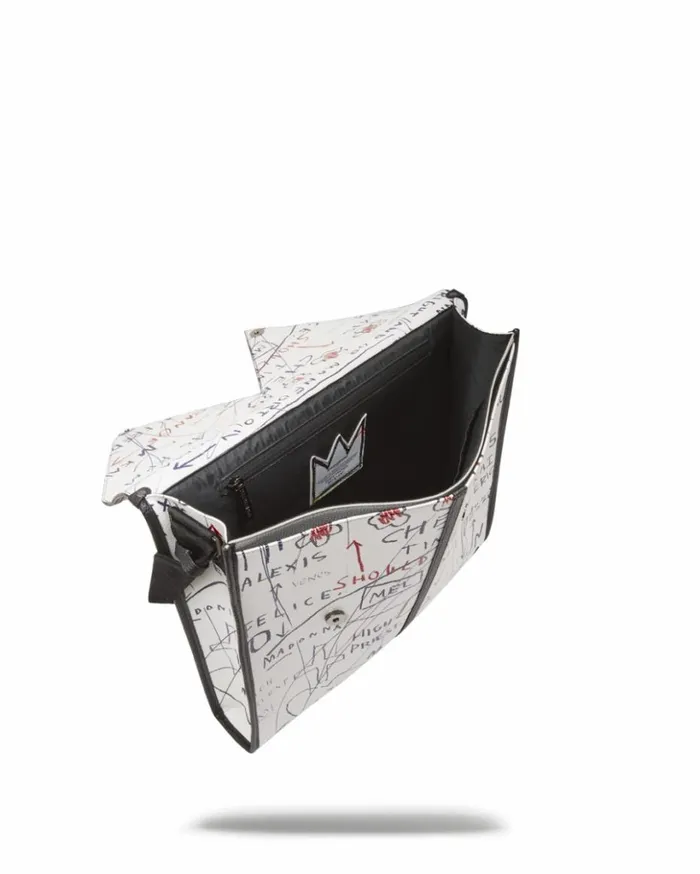 OFFICIAL BASQUIAT UNTITLED CHEESE POPCORN 1983 SLING MESSENGER Bags SPRAYGROUND