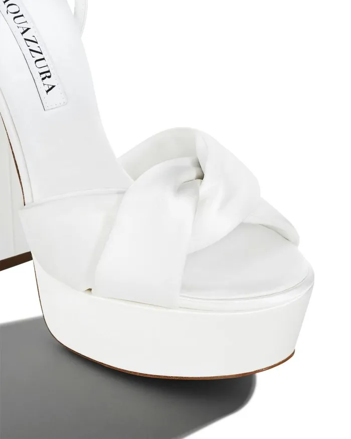 Olie Plateau 140 White Women Aquazzura Bridal Olie Plateau 140 White Women Aquazzura Bridal