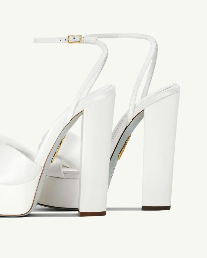 Olie Plateau 140 White Women Aquazzura Bridal Olie Plateau 140 White Women Aquazzura Bridal
