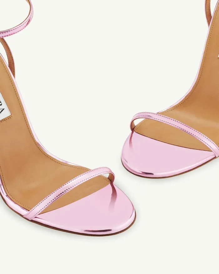 Olie Sandal 105 Pink Women Aquazzura Sandals Olie Sandal 105 Pink Women Aquazzura Sandals