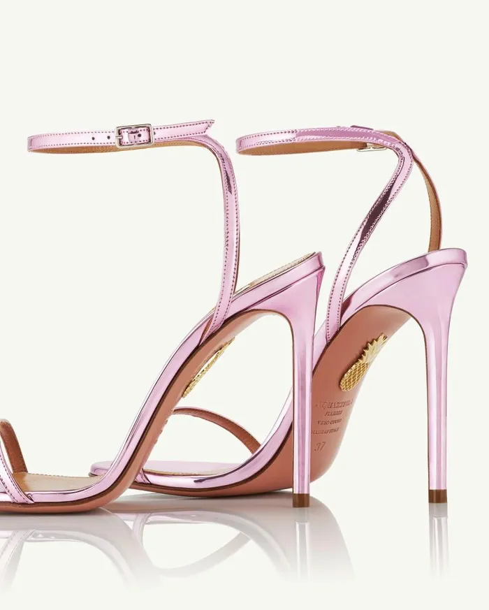 Olie Sandal 105 Pink Women Aquazzura Sandals Olie Sandal 105 Pink Women Aquazzura Sandals