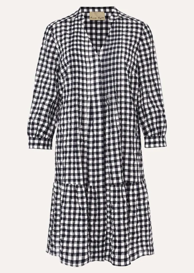 Oona Gingham Swing Dress Navywhite Women Phase Eight Dresses
