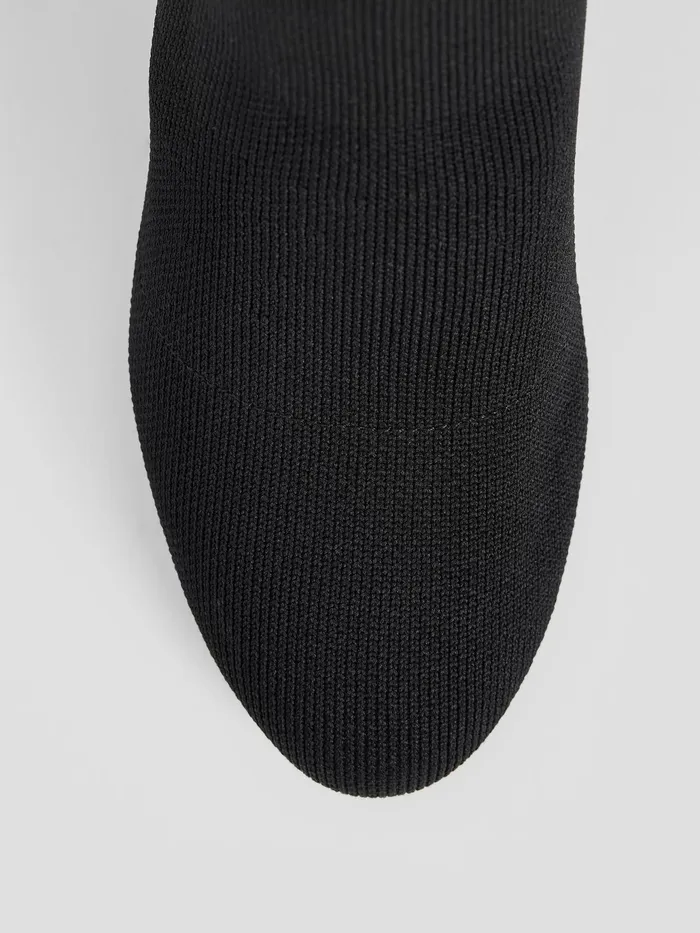 Ophelia Recycled Stretch Knit Boot Black Women Eileen Fisher Shoes