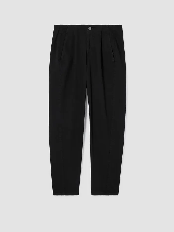 Organic Cotton Denim Tapered Pant Black Women Eileen Fisher Denim