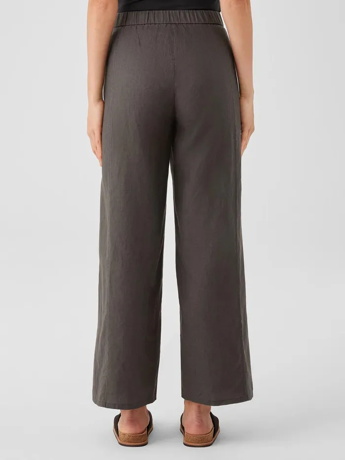 Organic Linen Wide Trouser Pant Grove Women Eileen Fisher Sweaters and Cardigans