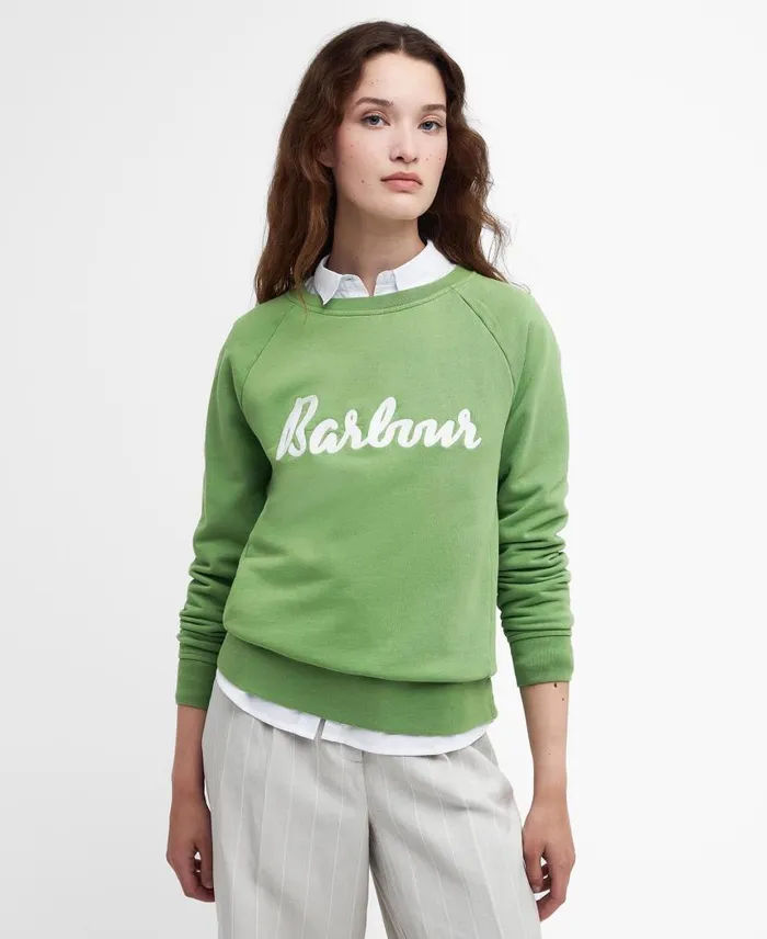 Otterburn Sweatshirt Mallow Pink Women Barbour Hoodies and Sweatshirts