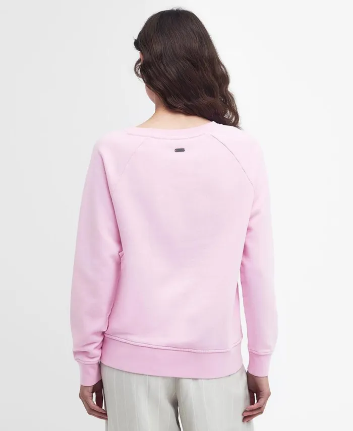 Otterburn Sweatshirt Mallow Pink Women Barbour Hoodies and Sweatshirts