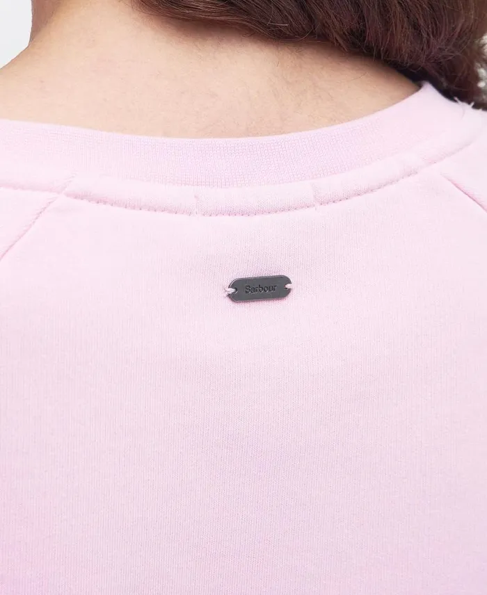 Otterburn Sweatshirt Mallow Pink Women Barbour Hoodies and Sweatshirts