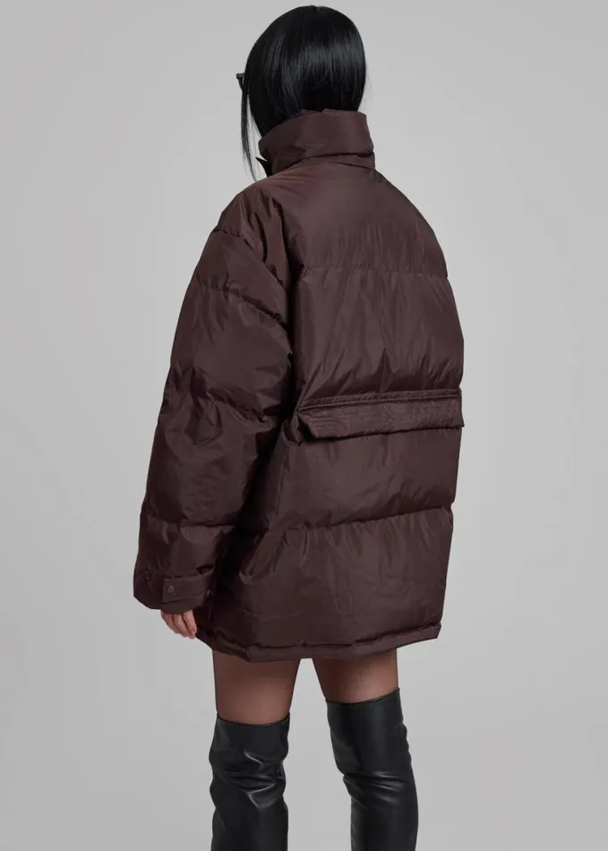 Outerwear Women The Frankie Shop Nixa Puffer Jacket 8211 Brown