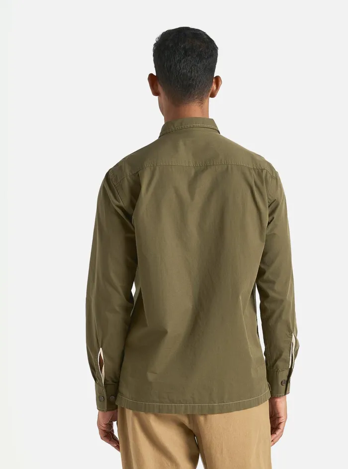 Overshirts Men Universal Works Universal Works LS Utility Shirt In Olive Military Shirting