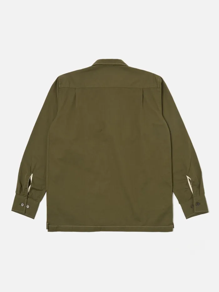 Overshirts Men Universal Works Universal Works LS Utility Shirt In Olive Military Shirting