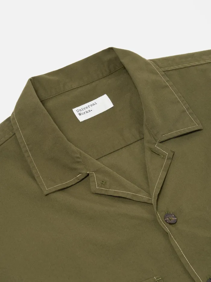 Overshirts Men Universal Works Universal Works LS Utility Shirt In Olive Military Shirting