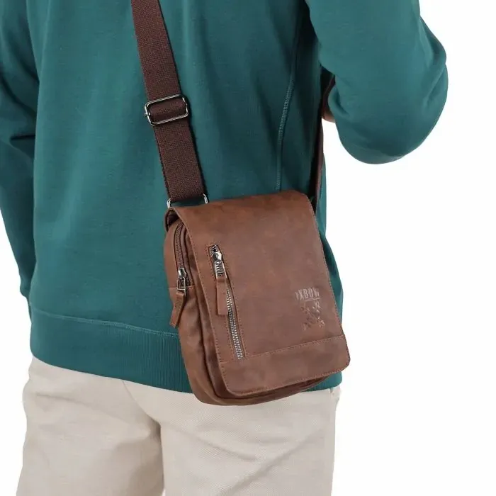 Oxbow Bag Pouch Wallet Men Shoulder Bag Figaro 8211 Brown