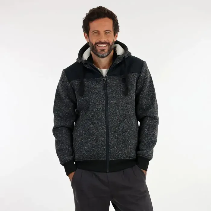 Oxbow Polar Fleece Men Polar Fleece Swerpa 8211 Gris Chin Fonce