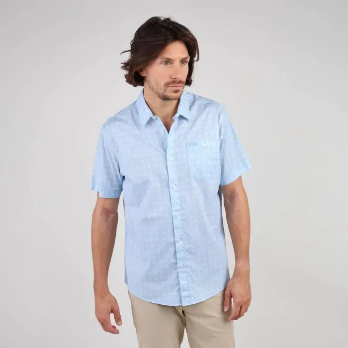 Oxbow Shirt Men Shirt Chaves 8211 Light Blue