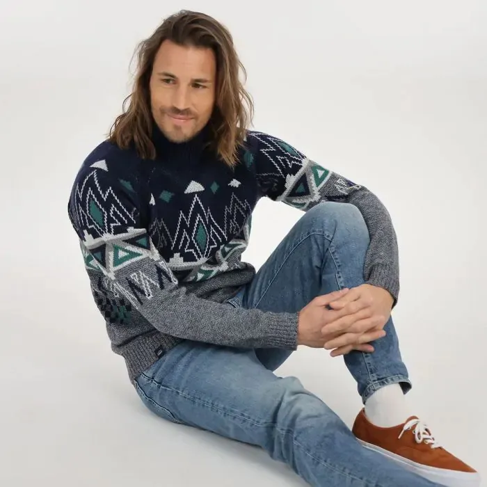 Oxbow Sweater Men Sweater Permag 8211 Deep Marine