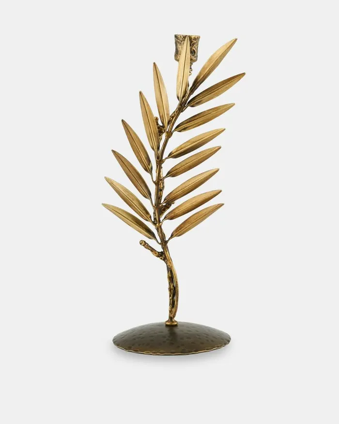 Palm Candle Stick 1 Light Brass Women Aquazzura Table Decor Palm Candle Stick 1 Light Brass Women Aquazzura Table Decor