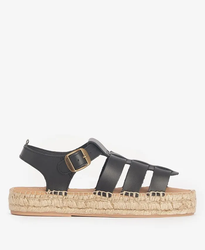 Paloma Platform Sandals Tan Women Barbour Sandals