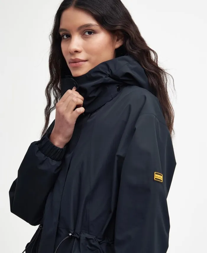 Pedal Oversized Waterproof Jacket Classic Black Women Barbour Waterproof Jackets