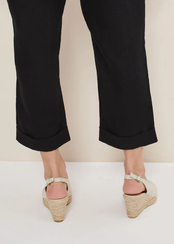 Peeptoe Slingback Espadrilles Metallic Women Phase Eight Heels