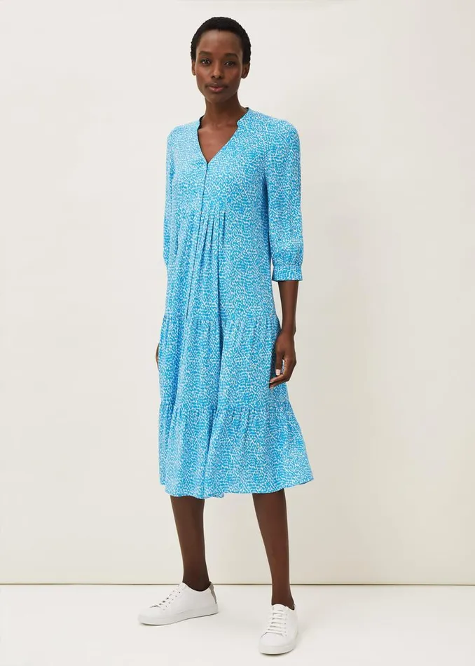 Penele Midi Dress Kingfisher Women Phase Eight Dresses
