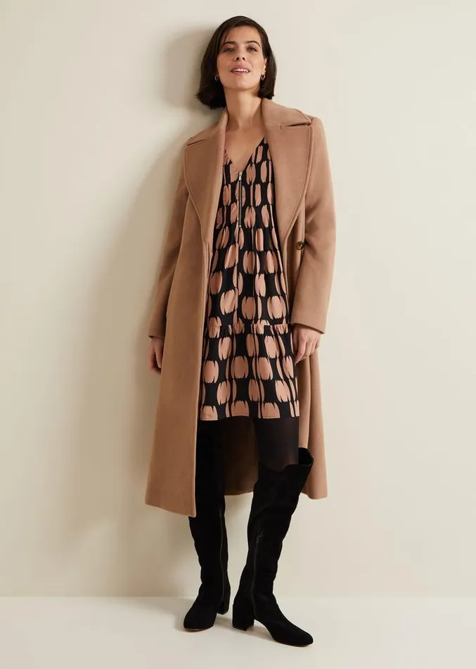 Penele Spot Swing Dress Blackmulti Women Phase Eight Dresses