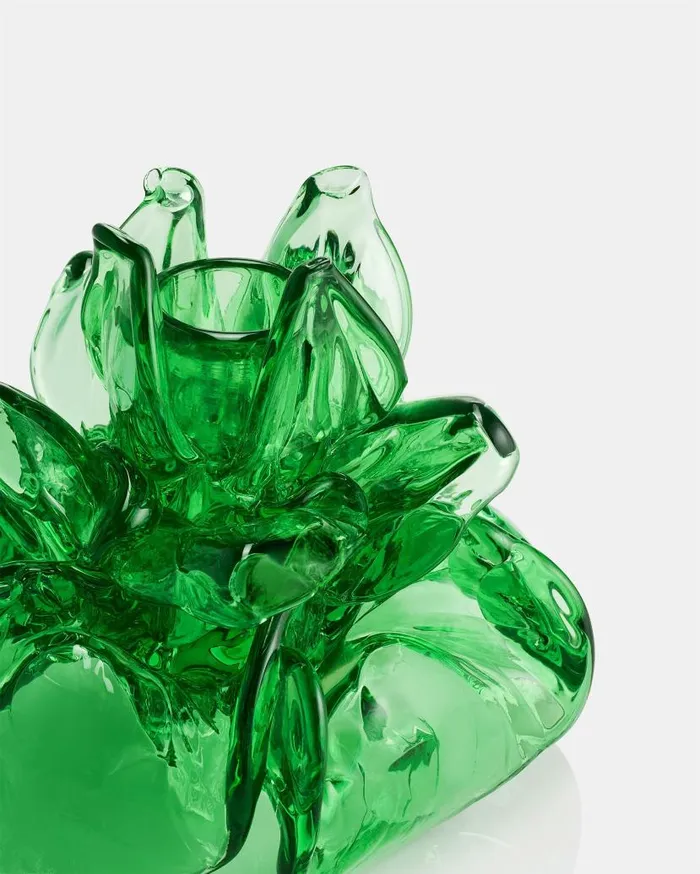 Peony Candle Holder Green Women Aquazzura Table Decor