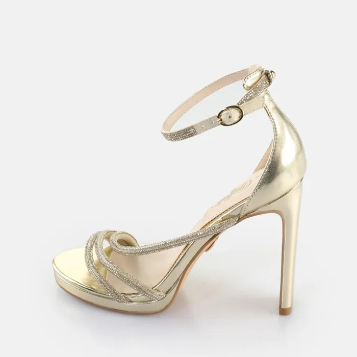 Pepper Glam Gold Buffalo Heels