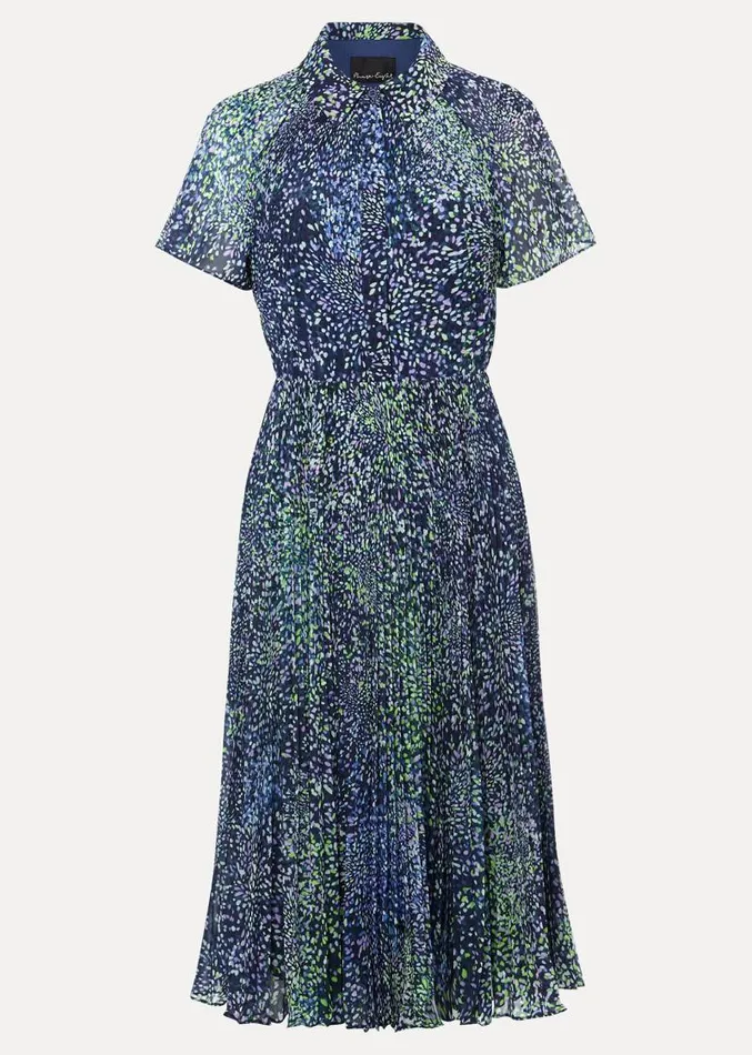 Petite Amelia Ditsy Shirt Midi Dress Navymulti Women Phase Eight Dresses