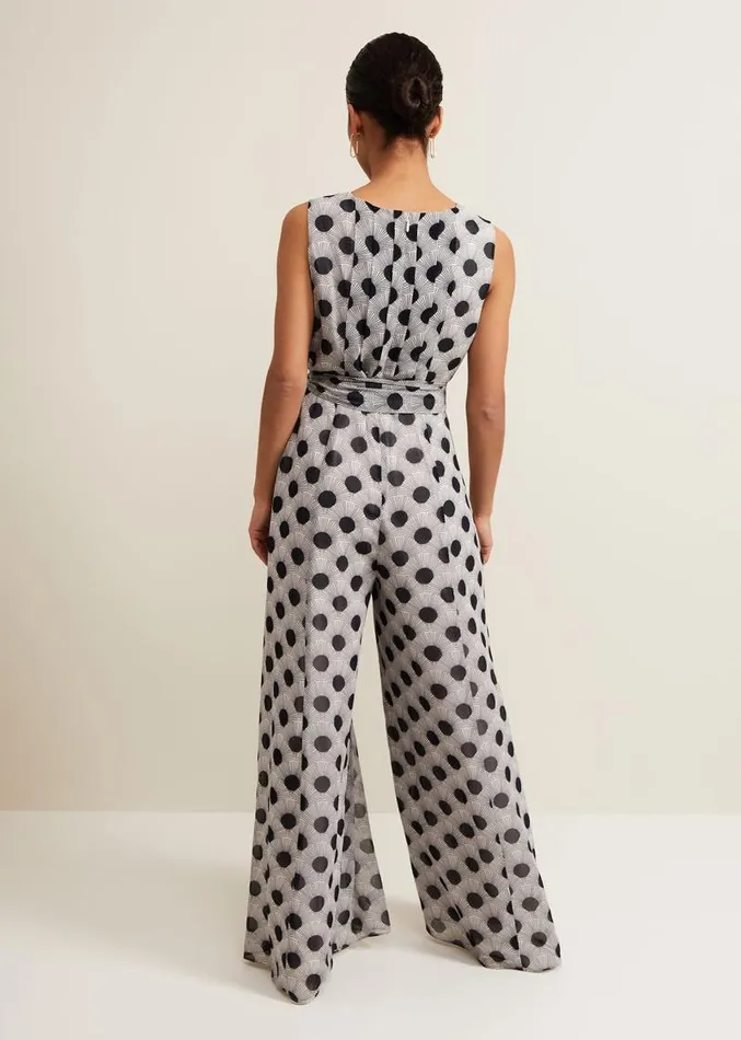 Petite Janine Print Jumpsuit Multicoloured Women Phase Eight Dresses