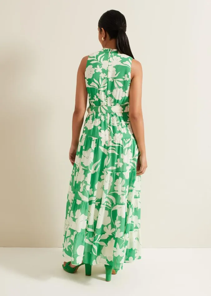 Petite Kara Print Maxi Dress Multicoloured Women Phase Eight Dresses