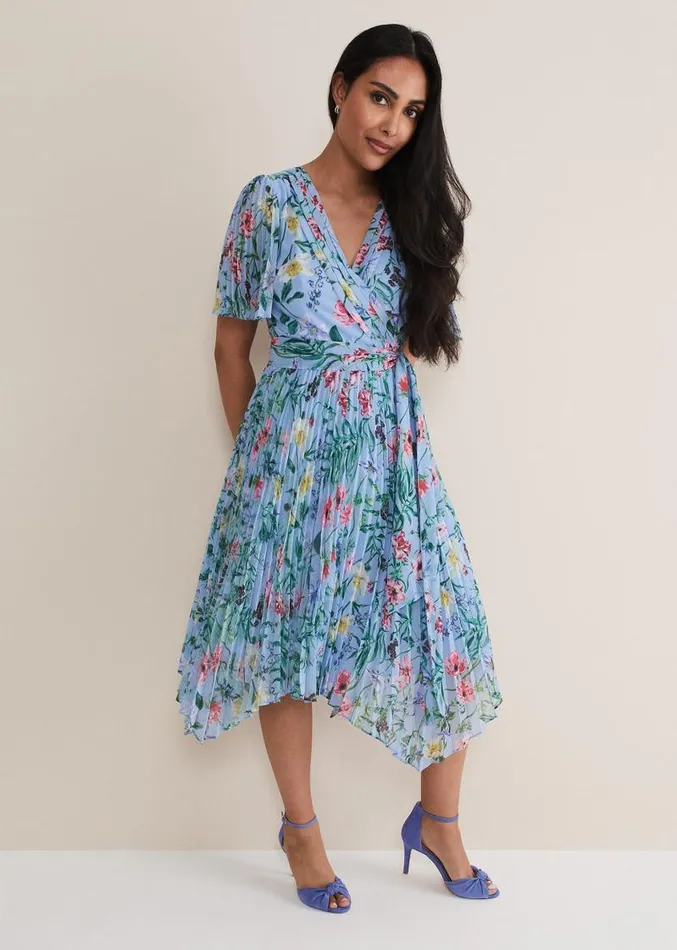 Petite Kendall Floral Midi Dress Multicoloured Women Phase Eight Dresses