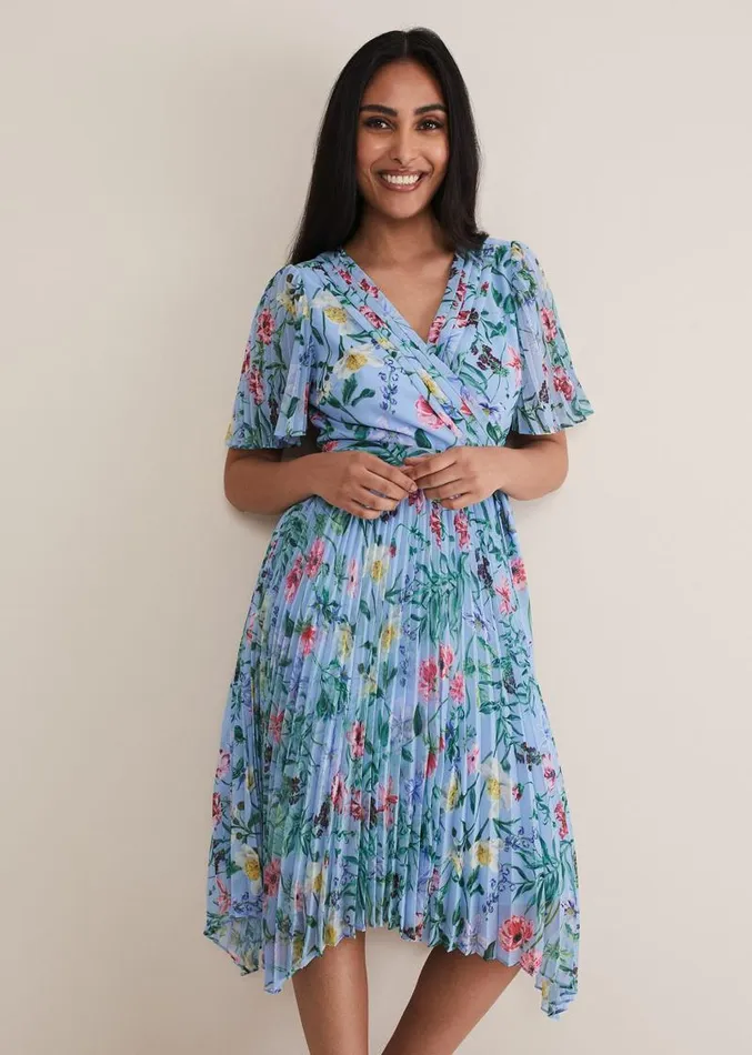 Petite Kendall Floral Midi Dress Multicoloured Women Phase Eight Dresses